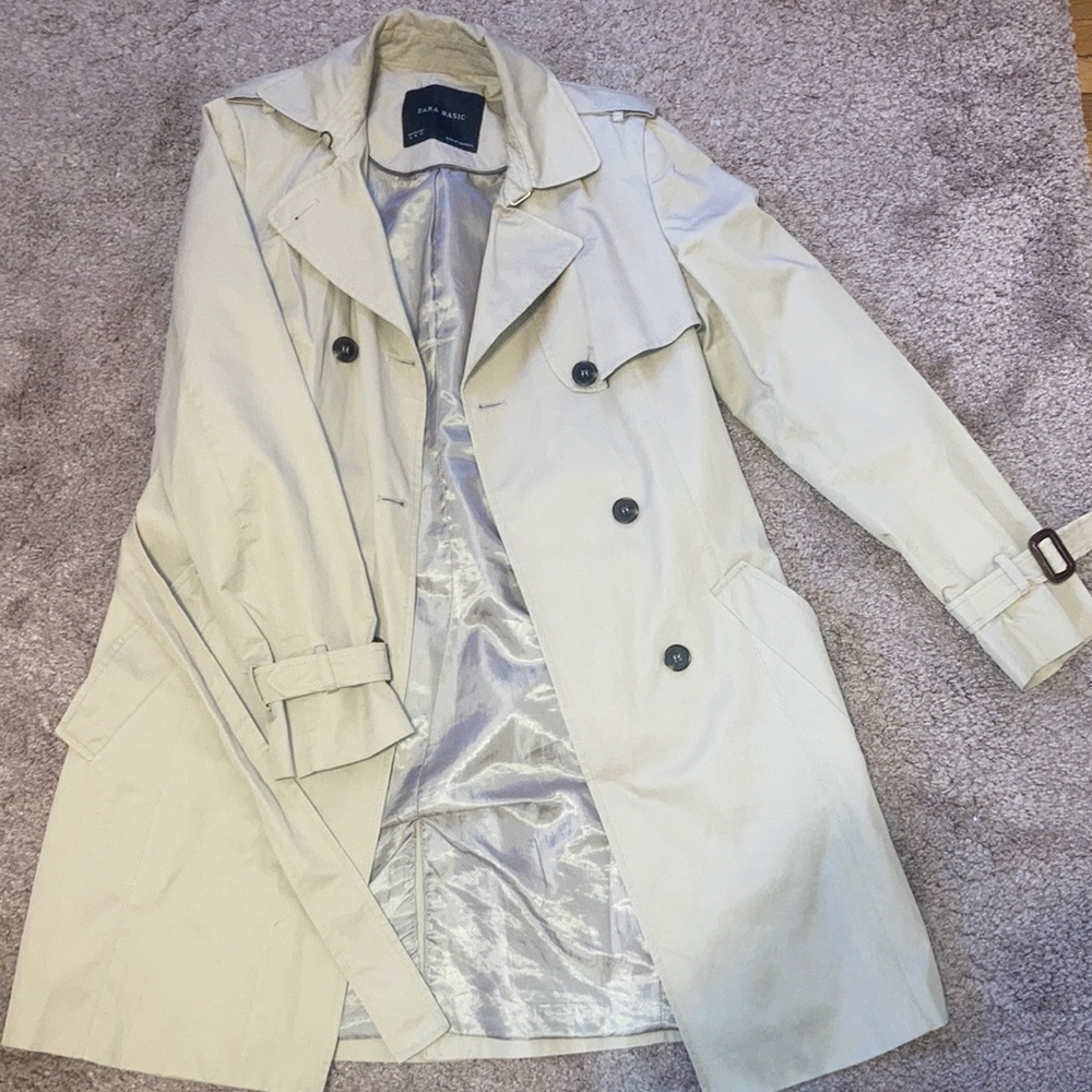 Zara Tan Peacoat
